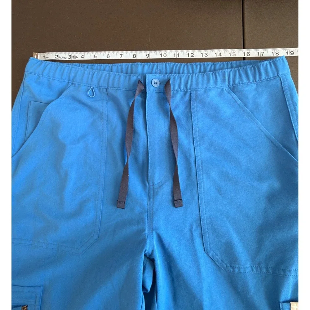 Figs Cairo Cargo Scrub Pants Men's Royal Blue Medical Nursing Doctor Large